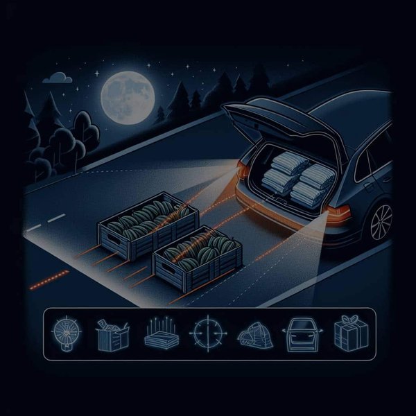 Comment optimiser l'éclairage du coffre pour une meilleure visibilité et sécurité lors du chargement nocturne?