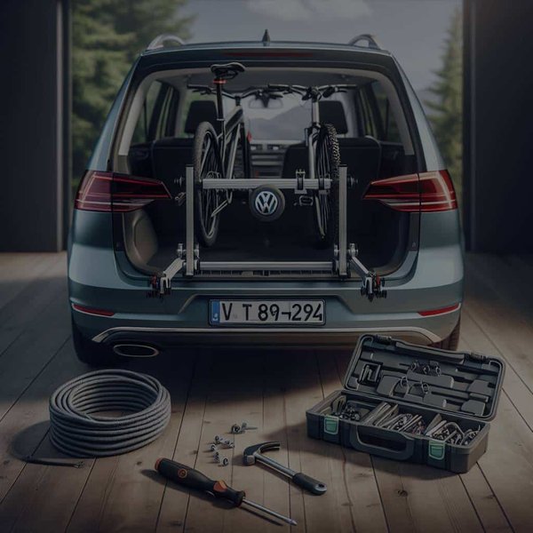 Comment installer un système de portage de vélos sécurisé sur une Volkswagen Touran ?